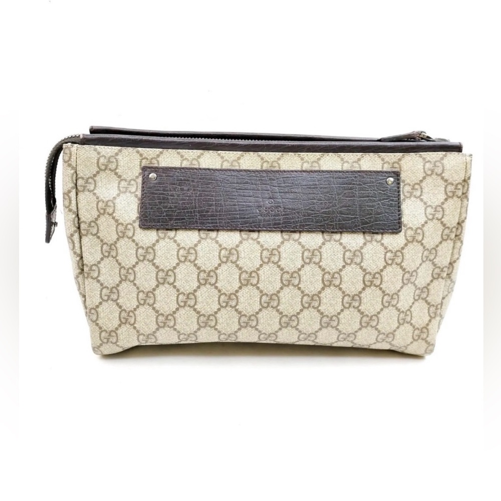 GUCCI GG Logo Cosmetic Pouch Bag /Clutch
